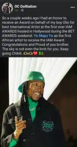 Yo Maps Scoops Hollywood I AM Awards In USA